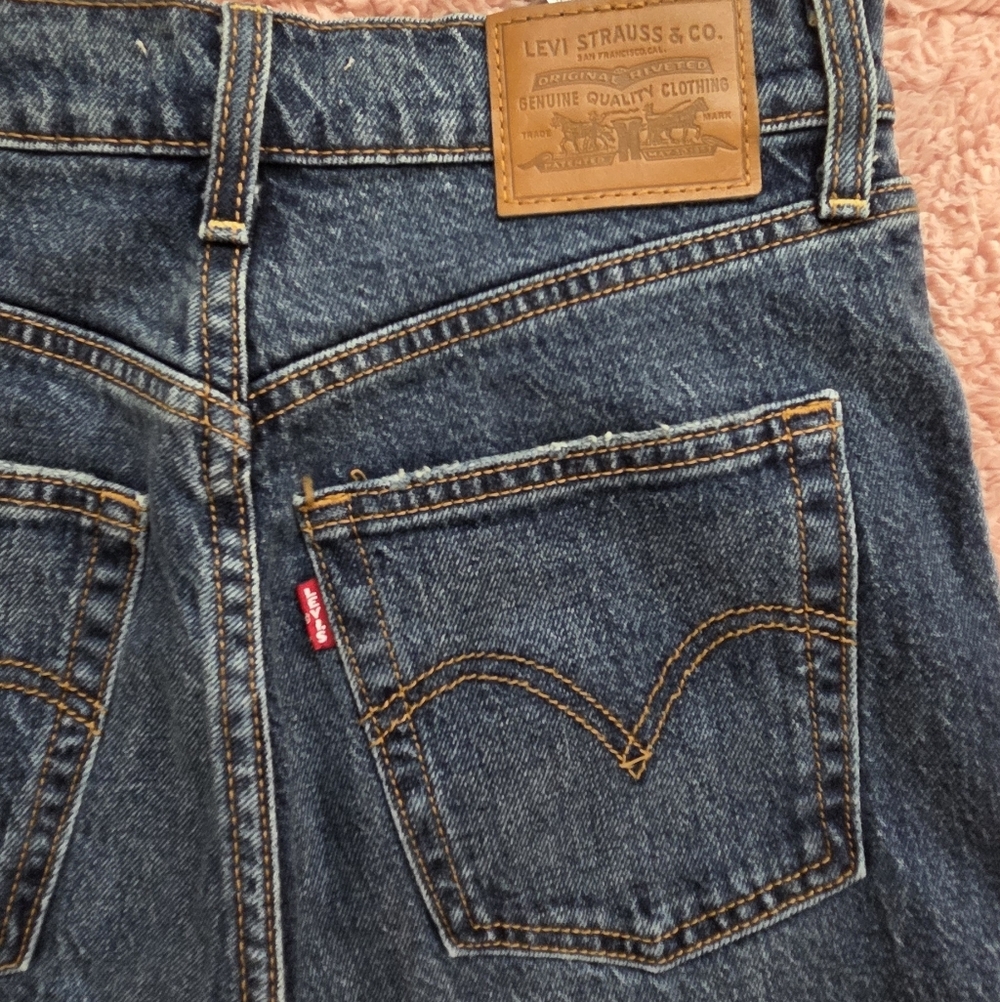 Levi's Dark Blue Straight Leg Jeans